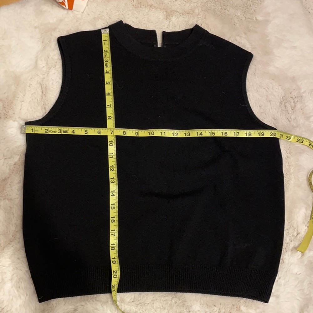 St John Santana Knit Black Tank